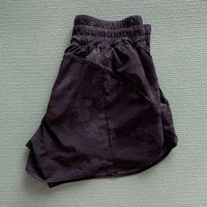 Lululemon Track That Short 5 inch Black camo